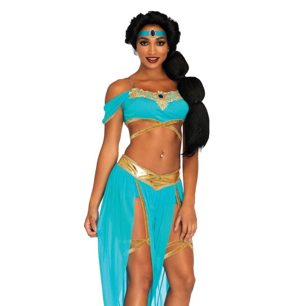 Princess jasmine disney costume cosplay leg avenue
